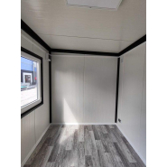 Module bureau préfabriqué 10 m² - isolation renforcée, chauffage inclus, porte vitrée aluminium, fenêtre oscillo-battante_3