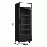 Réfrigérateur porte en verre fcu-370 bl l610 7455.2104 COMBISTEEL_3