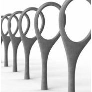 Support vélos en béton 10 kg - Pin - 34 x 5 x 90 cm - Ciment Green Seal_3