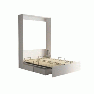 Armoire lit escamotable Dynamo Sofa - Blanc mat - Canapé polyuréthane blanc cassé 140x200 cm - Ouverture assistée_3