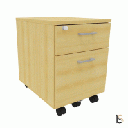 Caisson mobile avec tiroir pour dossiers suspendus - Quadrifoglio. - Hêtre_3