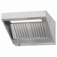 Hotte murale inox statique 1m avec filtre et éclairage | Profondeur 900 mm_3