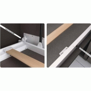 Armoire lit escamotable AGATA - Chêne - Couchage 160x200 cm avec sommier à lattes_3