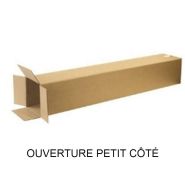 Caisse en carton spéciale pour produits longs - ouverture variée - idéale pour documents grands formats et articles allongés - Référence 540_3