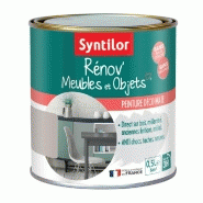Peinture meuble et boiserie rénov' SYNTILOR - Taupe bohème mat - 0.5 L - Sans sous-couche - Résistante aux chocs, taches et rayures_3