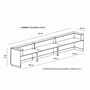 Grande banque d'accueil Delta Plus - Mobel Linea - 344, Chêne veiné_3
