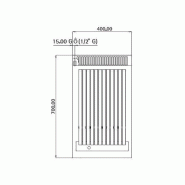 Grill à gaz en pierre de lave - 7 kW - Grille inclinable  - Mario 700 | GGM -GLGK400-E_3