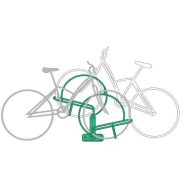 Support et borne de recharge extérieure - 2 vélos face à face - Velec Face - Prises étanches IP55 et sécurisation multi-points_3