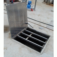 Trappe en aluminium ou acier inoxydable avec charge standard 250 kg/m²