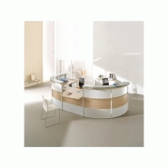 Banque d'accueil OBADE - Accueil PMR - 2 modules 90° avec tablette en verre - Fabricant CLEN_3