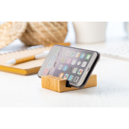 Support pour téléphone portable en bambou - couleur naturelle - 50g_3