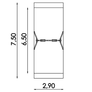 Balançoire double en acier inoxydable - Référence BT13010 - Conforme EN1176_3