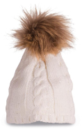 Bonnet à pompon - Maille tricot 100% acrylique - Réf: KP537 - Marque K-up_3