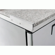 Meuble à pizza 3 portes avec vitrine à capot inox Atosa - SANS_3