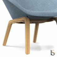 Fauteuil d'accueil confortable Tilos - Mobel linea - Jaune soleil_3