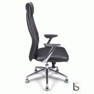 Fauteuil Manager Tery - ACT' - cuir noir_3
