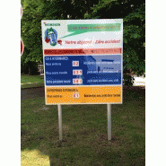 Écran LED pour affichage des consignes et résultats de sécurité