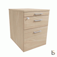 Caisson mobile 2 tiroirs  + 1 tirette plumier - QUADRIFOGLIO - Orme_3