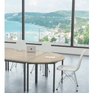 Tables de réunion modulaires Rencontre - Buronomic - Finitions variées et économiques_3