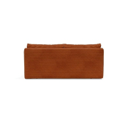 CANAPÉ DESIGN ACHILLAS MULTIFONCTION CONVERTIBLE LIT 155*200 CM PIEDS MÉTAL NOIR, TISSU CORDUROY BURNT ORANGE_3