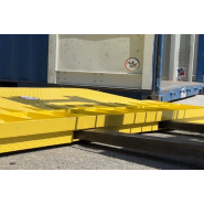 Rampe d'accès galvanisée pour conteneur au sol - Capacité 6,5T - AZ Ramp HCRN-065 GAV - Acier galvanisé et norme CE_3