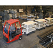 Base roulante classique à double rond d'avant-train - Transport de charges jusqu'à 1.2 T dans les allées étroites_3