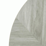 Plateau de table rond pré-percé Chevron 600mm | Bolero - FU511_3