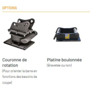 Équipement d’élagage durable avec barre en acier Hardox 450