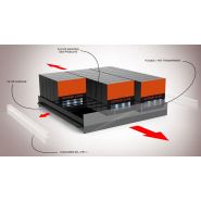 Goulotte pour produits - Meuble présentoir Seiller - En plastique et métal, stockage par gravitation_3