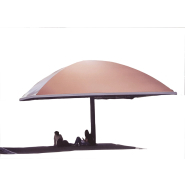 Préau école parapluie Azur - Poteau central - Jusqu'à 49 m² - 30 couleurs disponibles_3