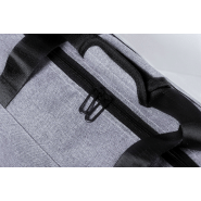 Sac de sport - polyester 600D - compartiment zippé, poches latérales filet et bandoulière réglable - couleur gris_3