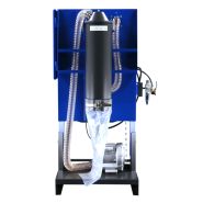 Cabine de sablage française avec récupération des poussières et abrasif recyclable