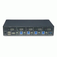 Switch KVM DisplayPort 4 Ports, Moniteur Unique 4K 60Hz, 6 Ports USB, Commutation par Touche de Racc_3