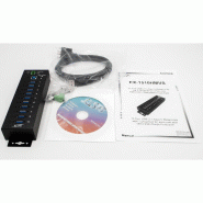 EXSYS EX-1510HMVS Hub métallique USB 3.2 Gen1 à 10 ports, protection de surtension 15KV ESD_3