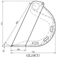 Godet de Curage GL 19CU - Lamy Les Constructeurs - 2500mm - Pelles 19 à 21 tonnes_3