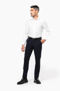 Chemise ajustée manches longues sans repassage - 100% coton micro sergé - Réf: K522_3