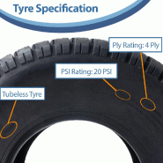 22x9.50-10 4ply Grass Tyre pour John Deere Gator Turf Lawnmowers P532 (Set of 3)_3