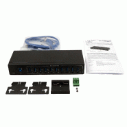 Exsys ex-11220hmvs hub 10 ports usb 3.2 gen 1 métal via vl811+ chipset_3