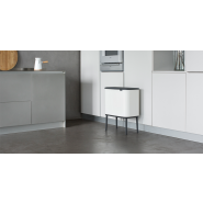 Poubelle Bo Touch Bin - 11 + 23 litres - White - 2 compartiments - 34L - Brabantia_3