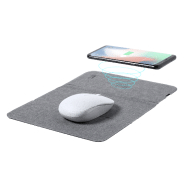 Tapis de souris induction - polyester RPET - chargeur sans fil intégré 10W - support téléphone portable_3