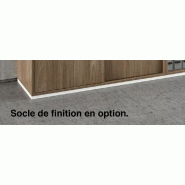 Armoire avec portes coulissantes - Quadrifoglio - Hêtre, Basse, Avec socle de finition_3