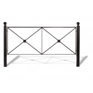 Bar3000a barrières urbaines - Urban'NT - en acier avec potelets Ø89mm et cadre en fer plat_3