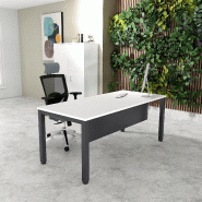 Bureau Professionnel Tempo Mobel Linea. - 140, Anthracite, Blanc, Oui_0