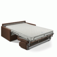 Canapé convertible PARADISO EXPRESS 120cm - Matelas 14cm - Marron chocolat - Fabrication artisanale italienne_3
