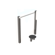 Kit complet plateau fitness en acier inoxydable – Vélo elliptique, vélo, twister, steps et panneau – Référence BTKF1_3