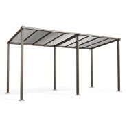 Abri vélos en polycarbonate traité anti-UV avec structure en acier