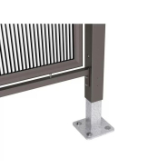 Abri vélos classique et moderne - MILAN - dimensions 2520x2881x2434 mm - structure en acier avec toiture en polycarbonate_3