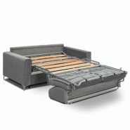 Canapé convertible express Jackson 140cm - Comfort Bultex® 12cm - Sommier lattes Renatonisi - Tweed gris silex_3