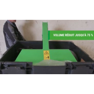 Compacteur et tasseur de bac 660L à 1100L pour déchets en EHPAD._3