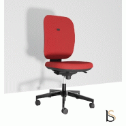Siège de bureau Alaia haut dossier - Sokoa - Rouge, Synchrone, Sol dur_3